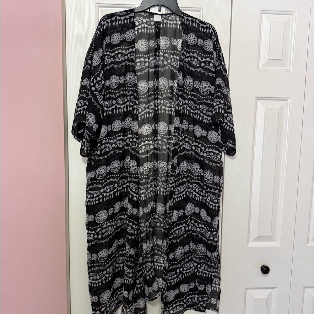Free Press Black and White Swim Coverup